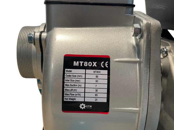 GTM MT80X ūdens sūknis ar benzīna dzinēju